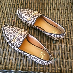 Crown & Ivy Leopard print loafers
